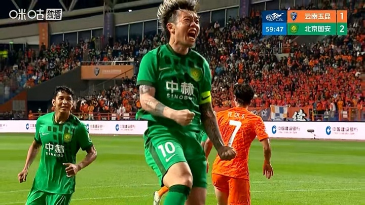 張稀哲造點親自主罰命中 國安客場2-1再度領先玉昆
