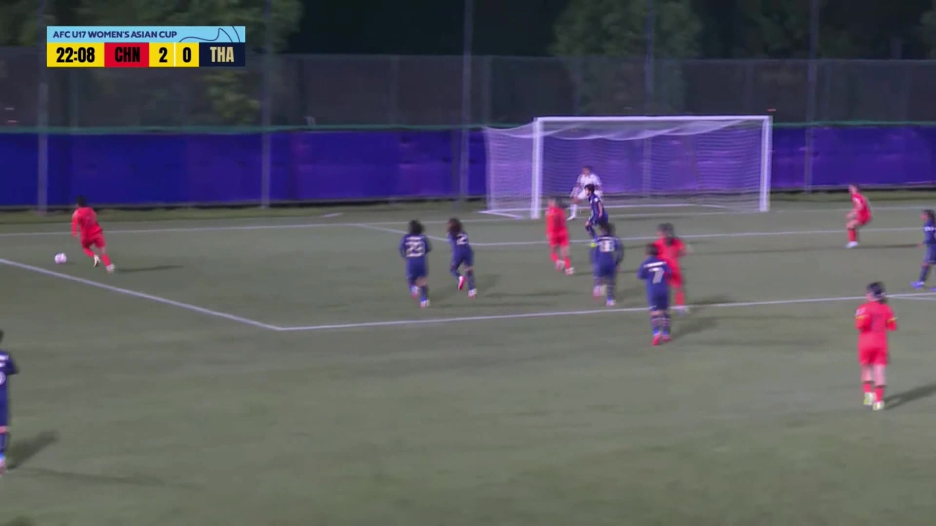 U17女足3-0領(lǐng)先！成宛迪門前頭球破門建功