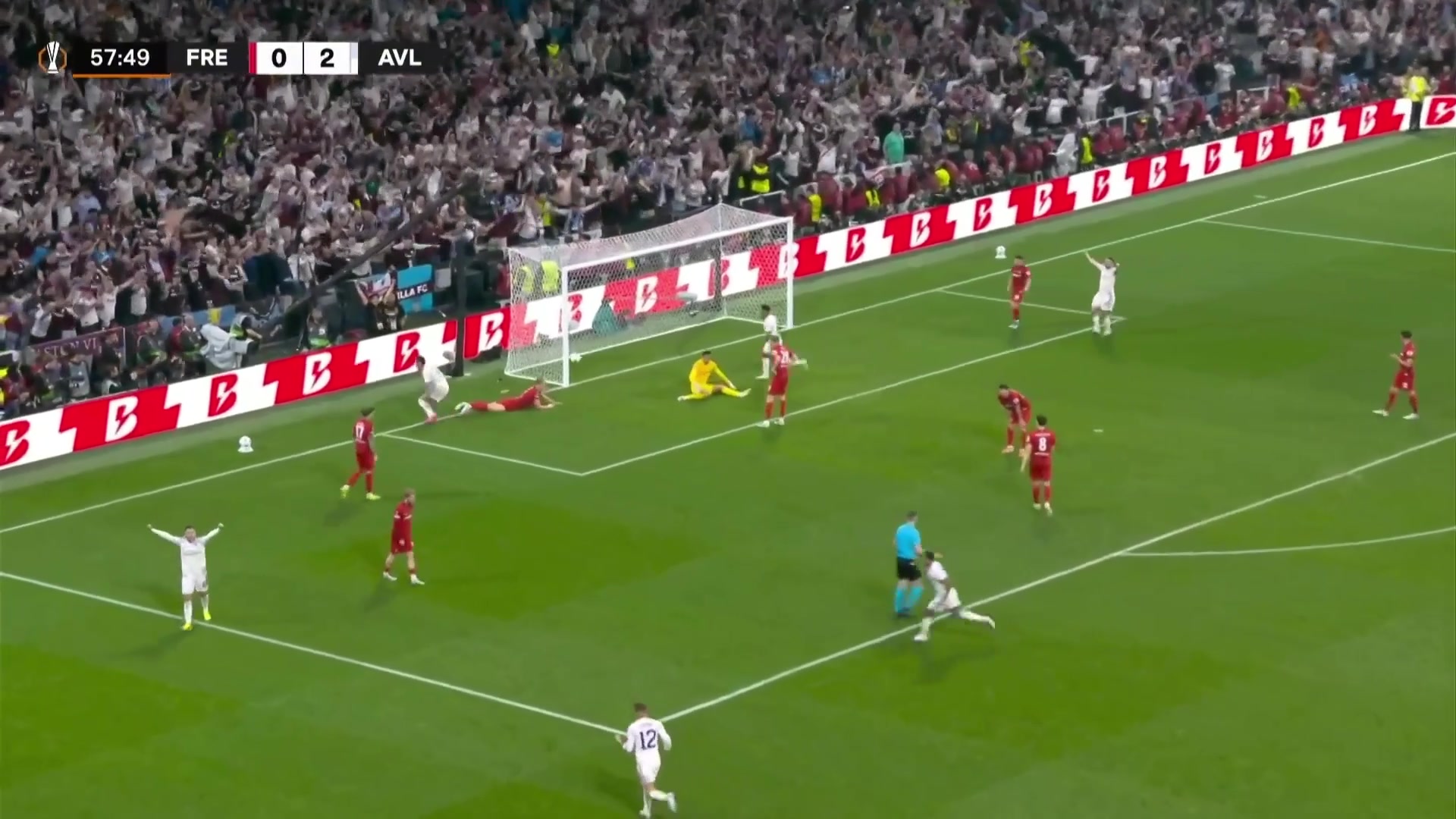 結束了！維拉3-0弗賴堡！布恩迪亞送助攻，羅杰斯包抄鏟射破門！